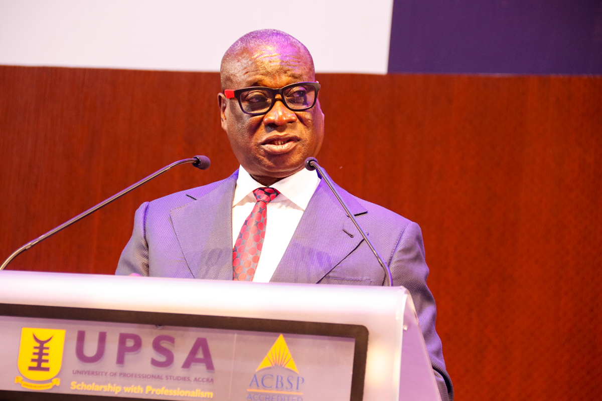 Dr K. K. Sarpong sworn in as Chancellor of UPSA